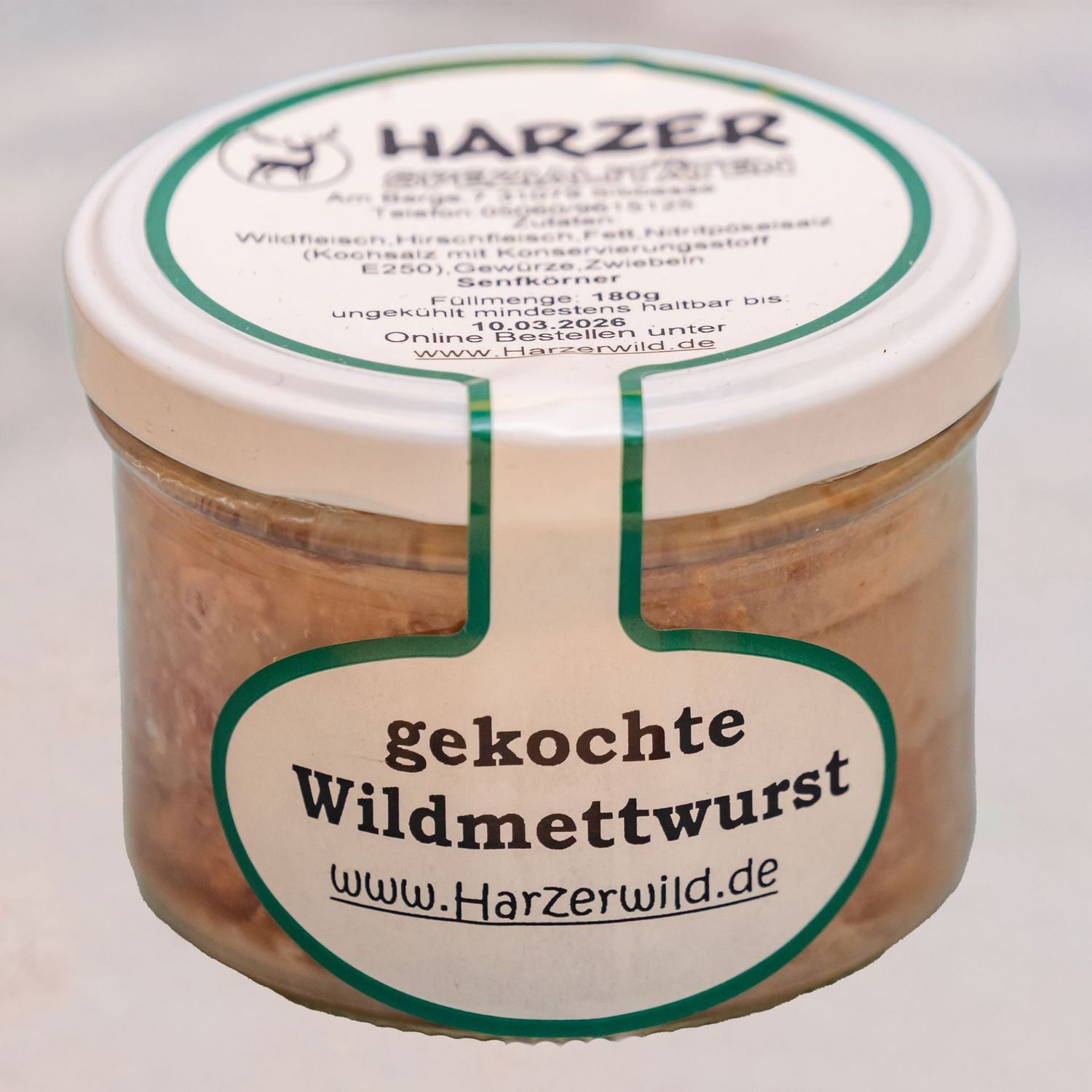 Harzer gekochte Wildmettwurst