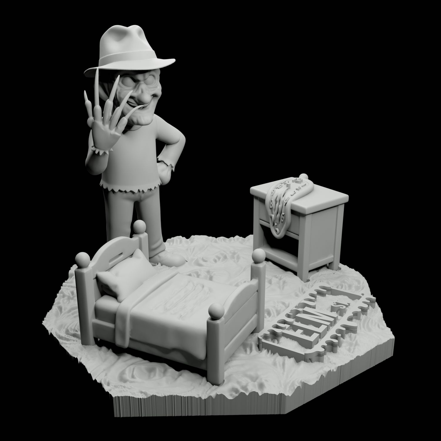 Never Sleep Again Diorama (UNPAINTED) SCREAMPRINTS