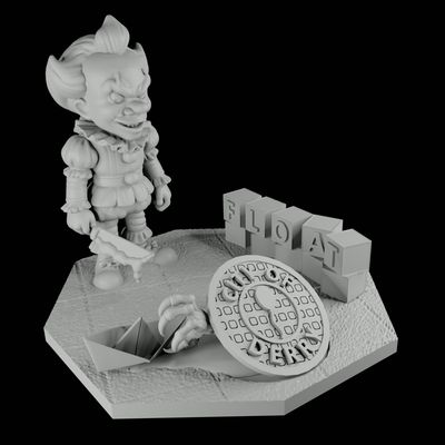 Down Below Diorama (UNPAINTED) SCREAMPRINTS