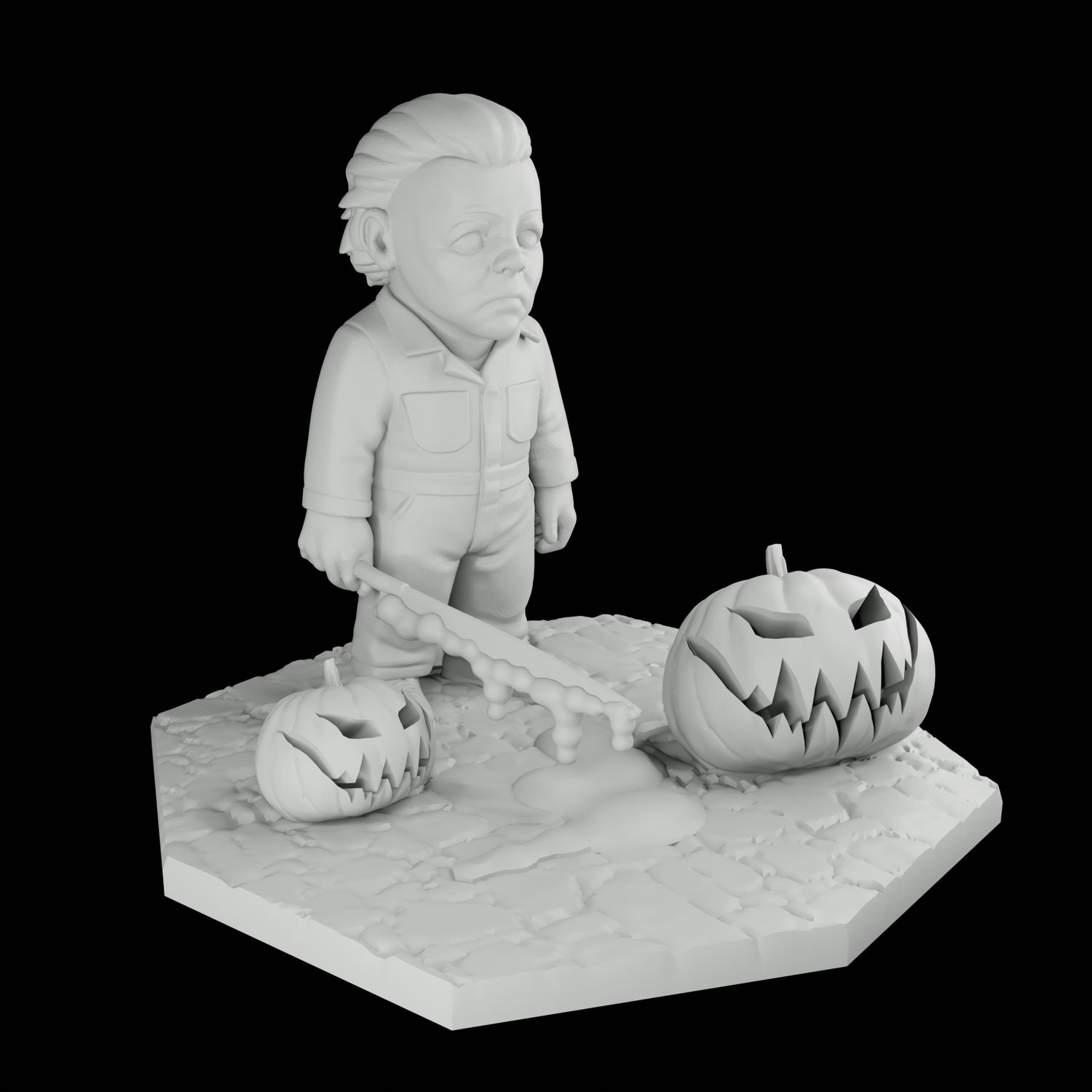 Halloween Diorama (UNPAINTED) SCREAMPRINTS