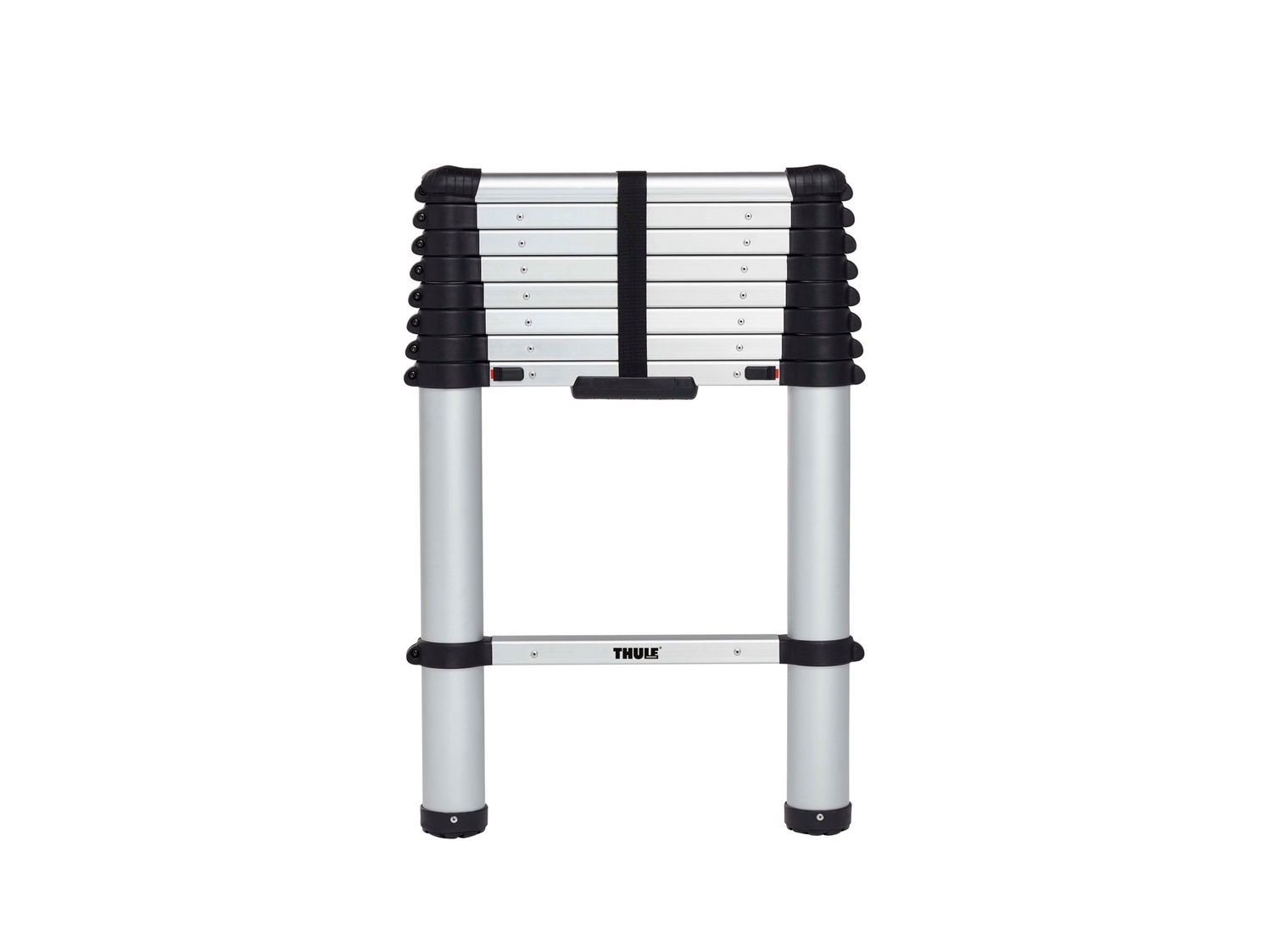 Telescopic ladder, Colour: Aluminium