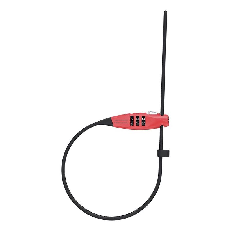 ABUS Combiflex TravelGuard Cable Lock - Red