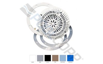 8&quot; Round Dark Blue Anti-Vortex Main Drain Frame and Grate