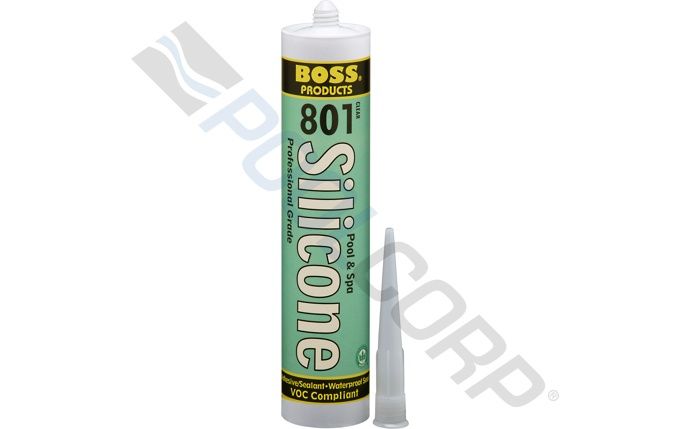 9.5oz White 801 Neutral Cure Silicone Adhesive