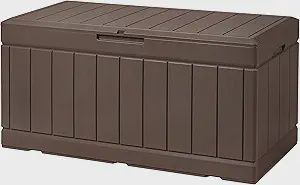 Dark Brown 85gal Storage Box