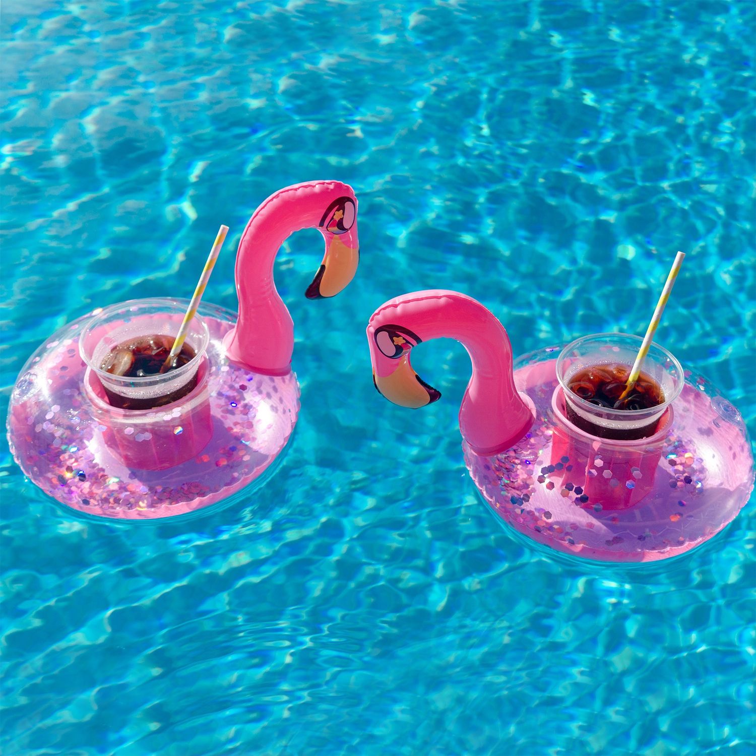Glitter Flamingo Drink Float