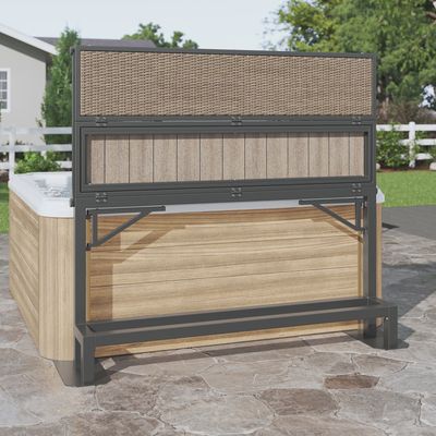 Hot Tub Bar Shelf &amp; Privacy Screen