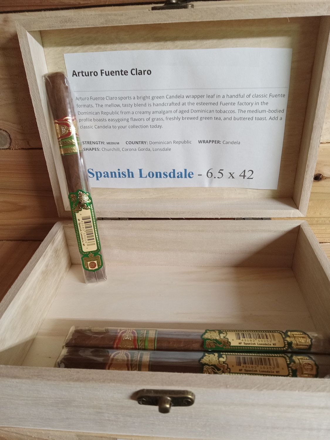 Arturo Fuente Claro - Spanish Lonsdale