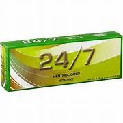 24/7 Menthol Gold Box 100