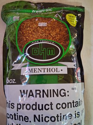 OHM Pipe Tobacco FF Menthol 16oz