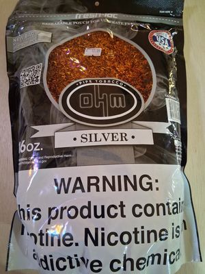 OHM Pipe Tobacco Silver Large 16oz