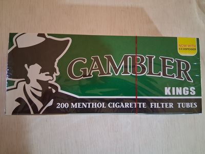 Gambler Menthol Kings Tubes 200 count