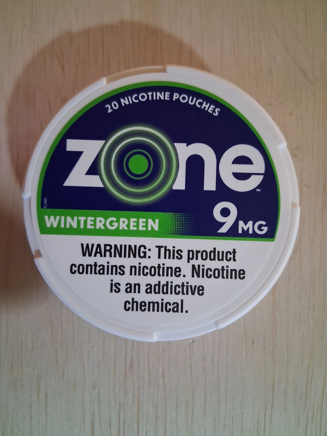 Zone Wintergreen Nicotine Pouches 9mg
