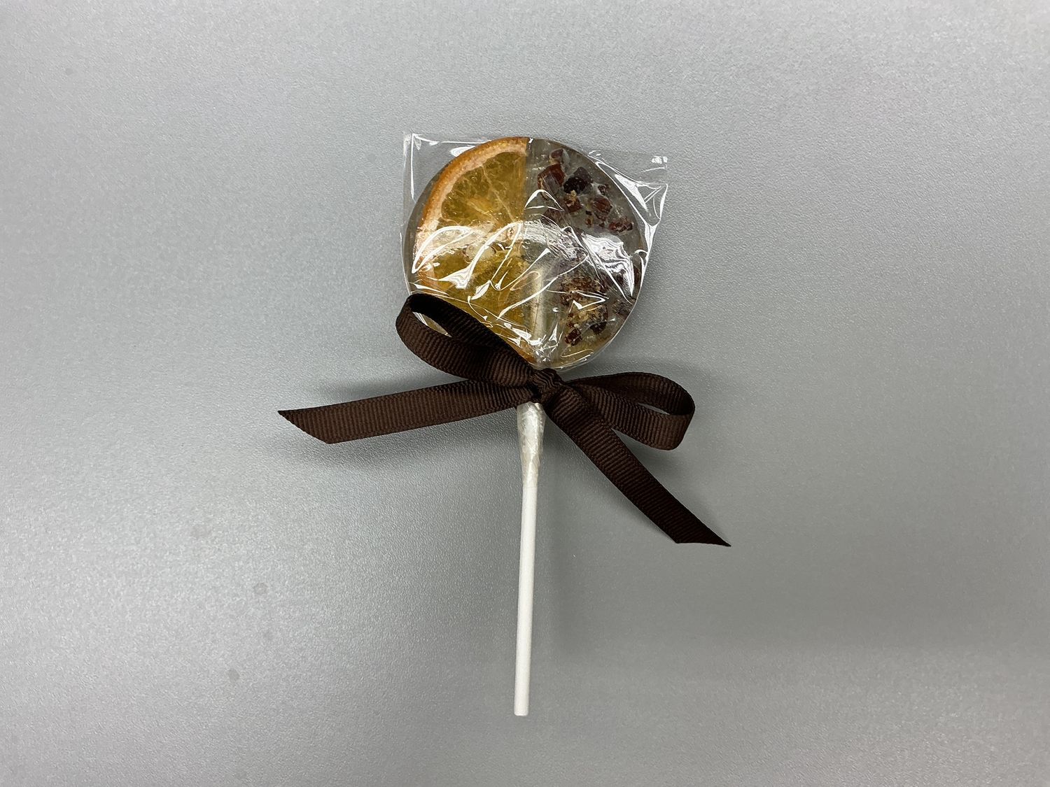 Orange and Coco Nibs Lollipops