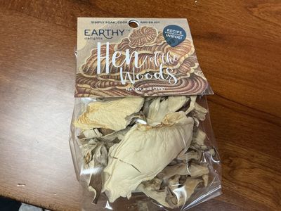 Dried hen of the woods mushroom