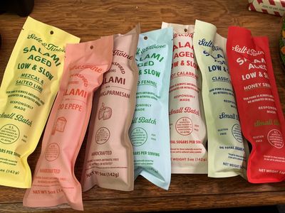 Salt and twine salami