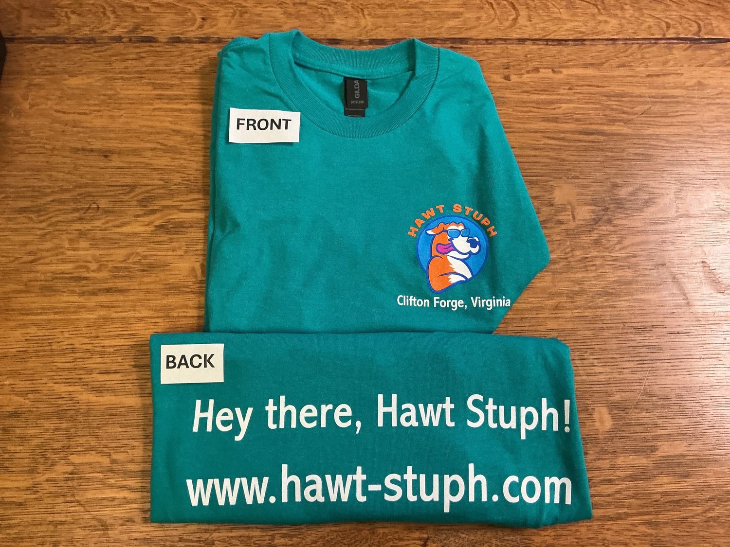 Hawt Stuph merchandise, Clothing: Hawt Stuph Teal Small