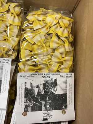 Antica Madia. Farfalle with Tumeric Lemon and Black Pepper