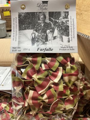 Antica Madia. Italian Flag Farfalle pasta