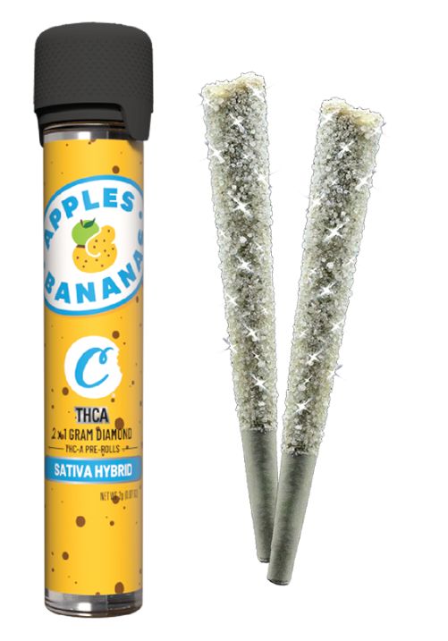 Cookies (Apples &amp; Bananas) Diamond Infused Pre Rolls