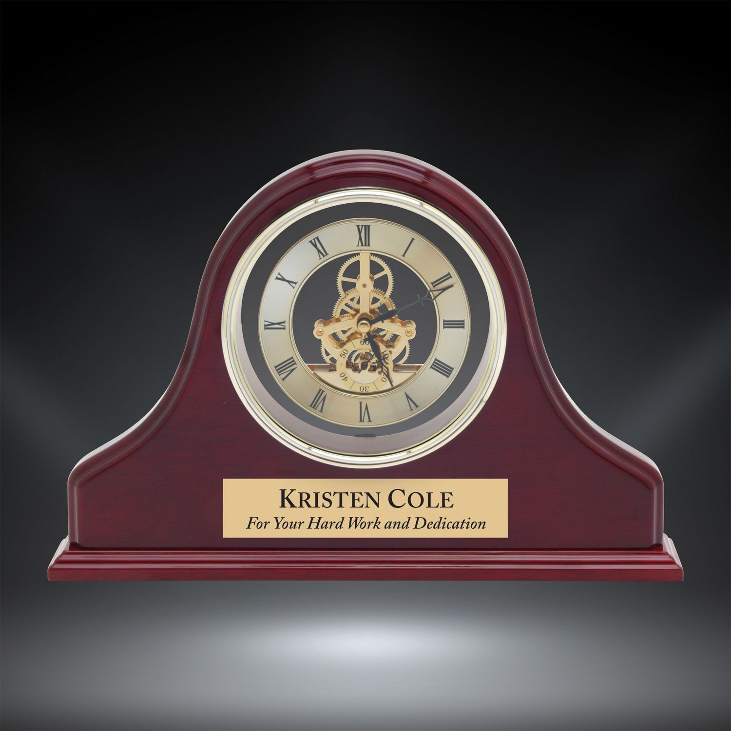 Benjamin Rosewood Clock, 9"x12"