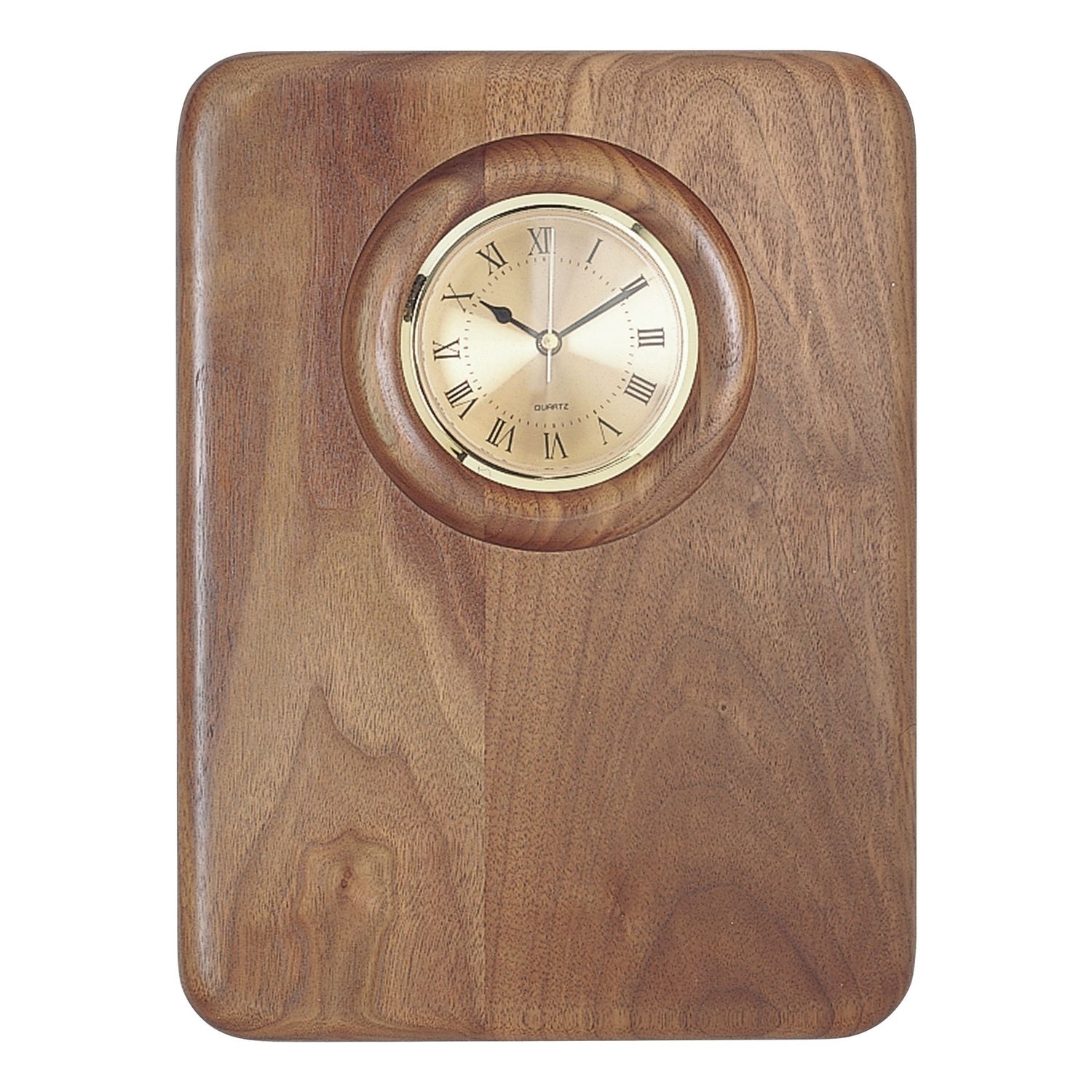 Clock Plaque, Solid Walnut