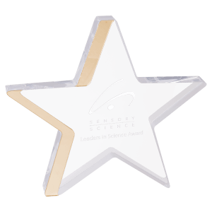 7" Gold Star Acrylic