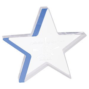 7" Blue Star Acrylic