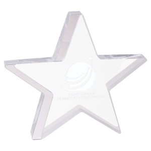 7" Silver Star Acrylic
