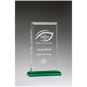 Apex Series Award with Green Highlights and Dark Green Base