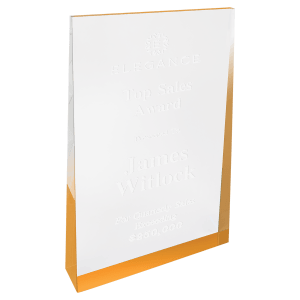 Large Gold Acrylic Wedge