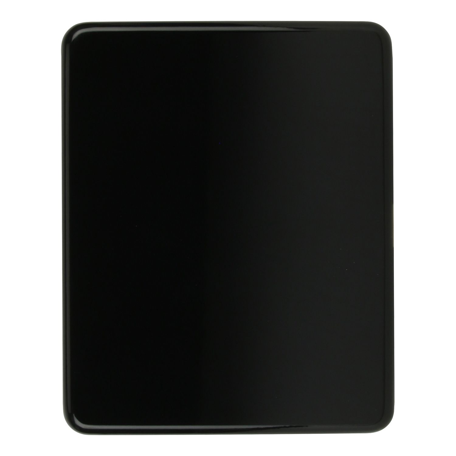 Rounded Corner Plaque, Piano Finish, Black