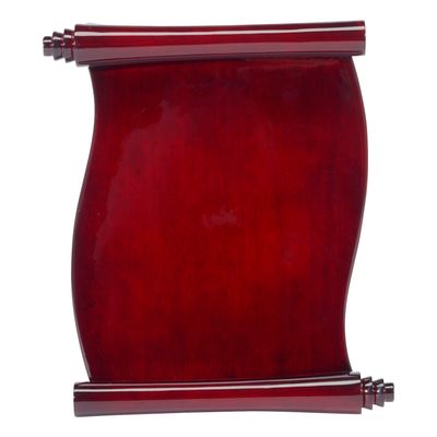 Scroll Plaque, Piano Finish Rosewood