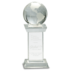 Crystal Globe on Clear Tower
