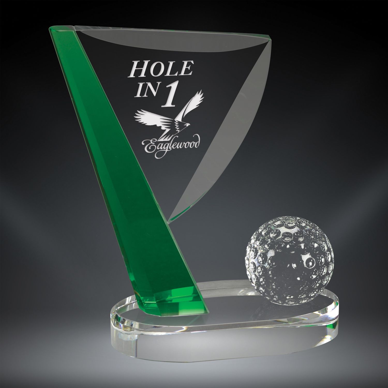 Crystal Golf Flag