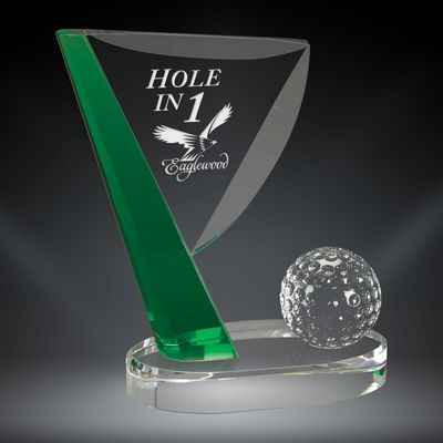 Crystal Golf Flag