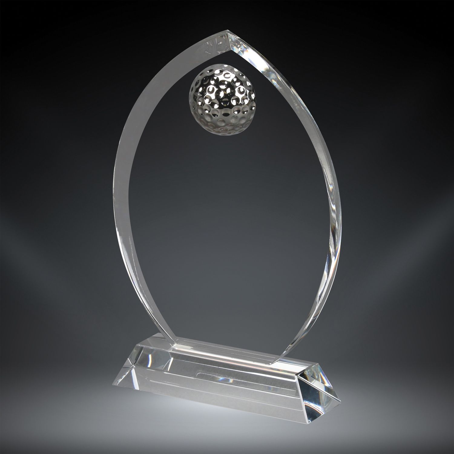 Oval Golf Crystal