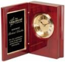 CLOCK W/BLACK PLATE