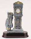 CLOCK W/GOLF BAG 10-1/2"