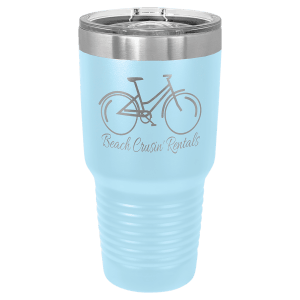 Light Blue 30 oz. Polar Camel Ringneck Tumbler with 'Slider Lid
