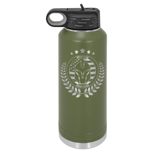 Olive Green 40 oz. Polar Camel Powder Coated Water Bottle