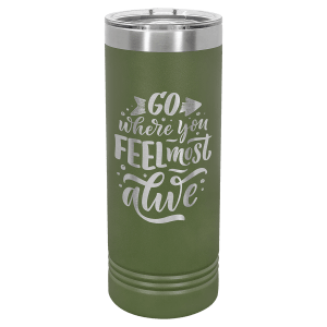 Olive Green 22 oz. Polar Camel Skinny Tumbler