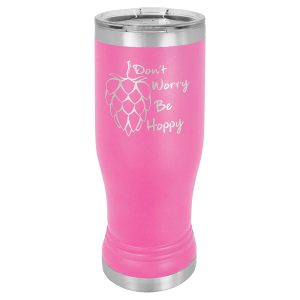 Pink Polar Camel 14 oz. Pilsner with Clear Lid
