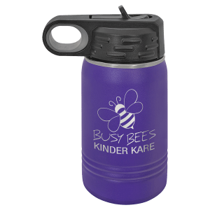 Purple 12 oz. Polar Camel Powder Coated Water Bottle