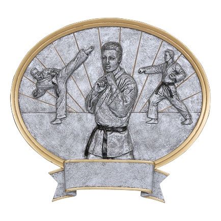 Oval Legend Resin, Karate Male