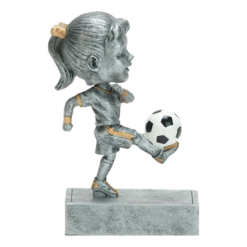 Rock'n Bop Bobblehead Resin, Soccer Female