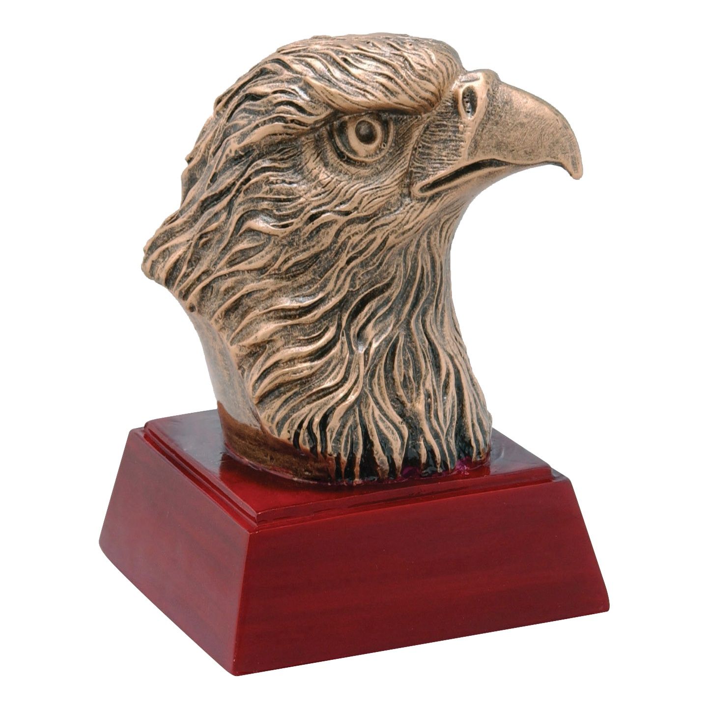 Eagle Head Resin with Rosewood Color Base