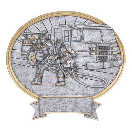 Oval Legend Resin, Firefighter