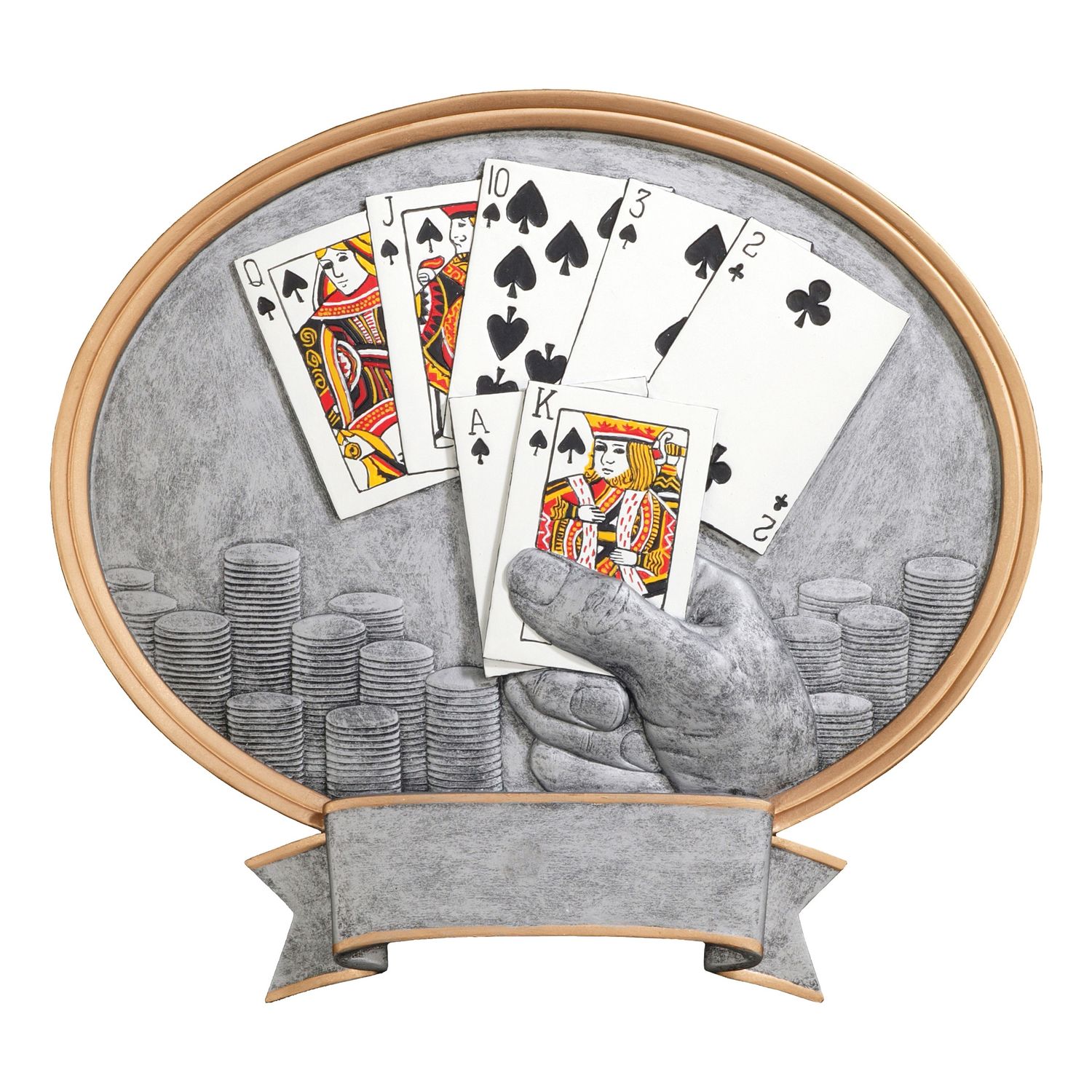 Oval Legend Resin, Texas Hold'em