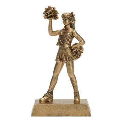 Sport Resin, Gold, Cheerleader